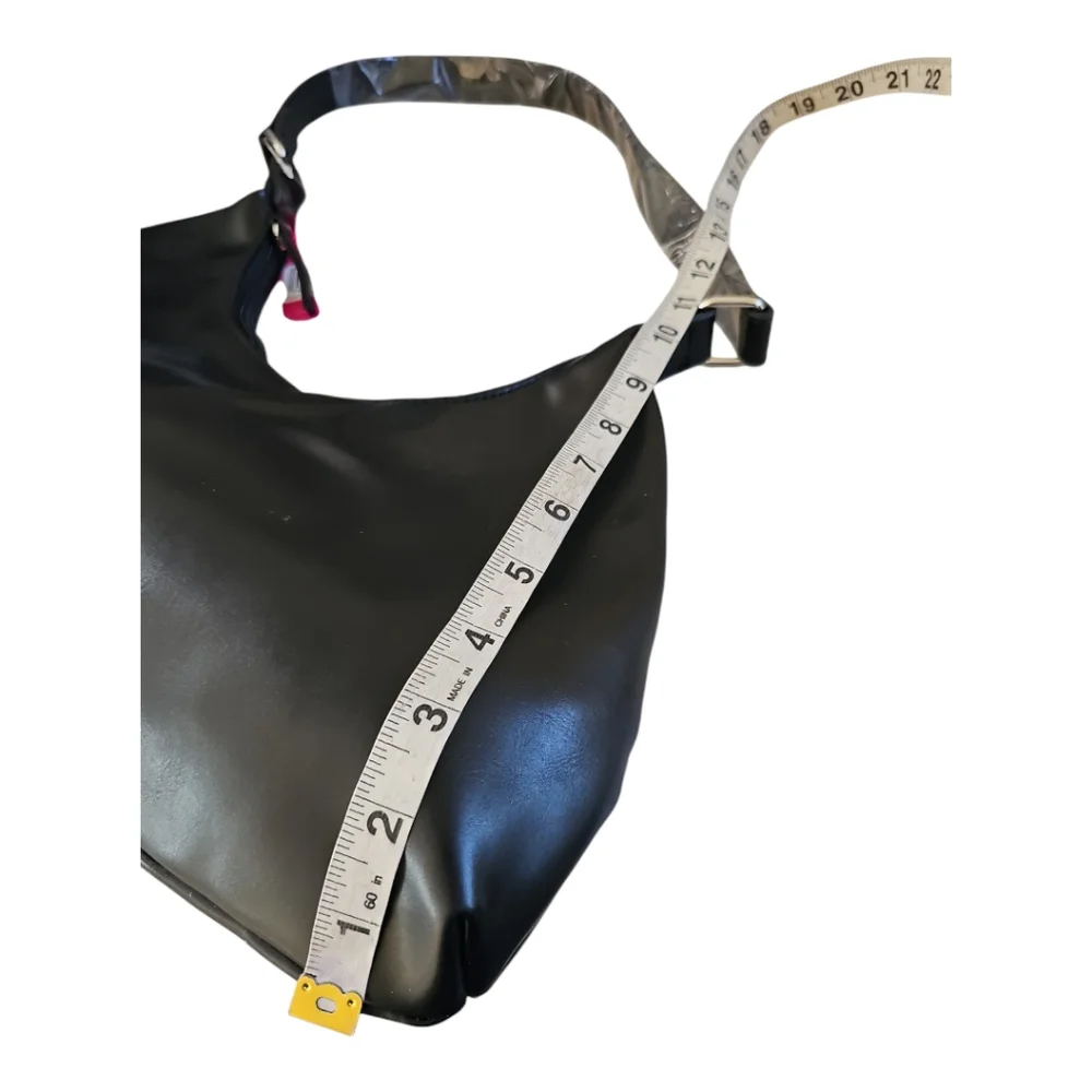 Rampage Black Structured Hobo Classic 90s Style Shoulder Bag NWT